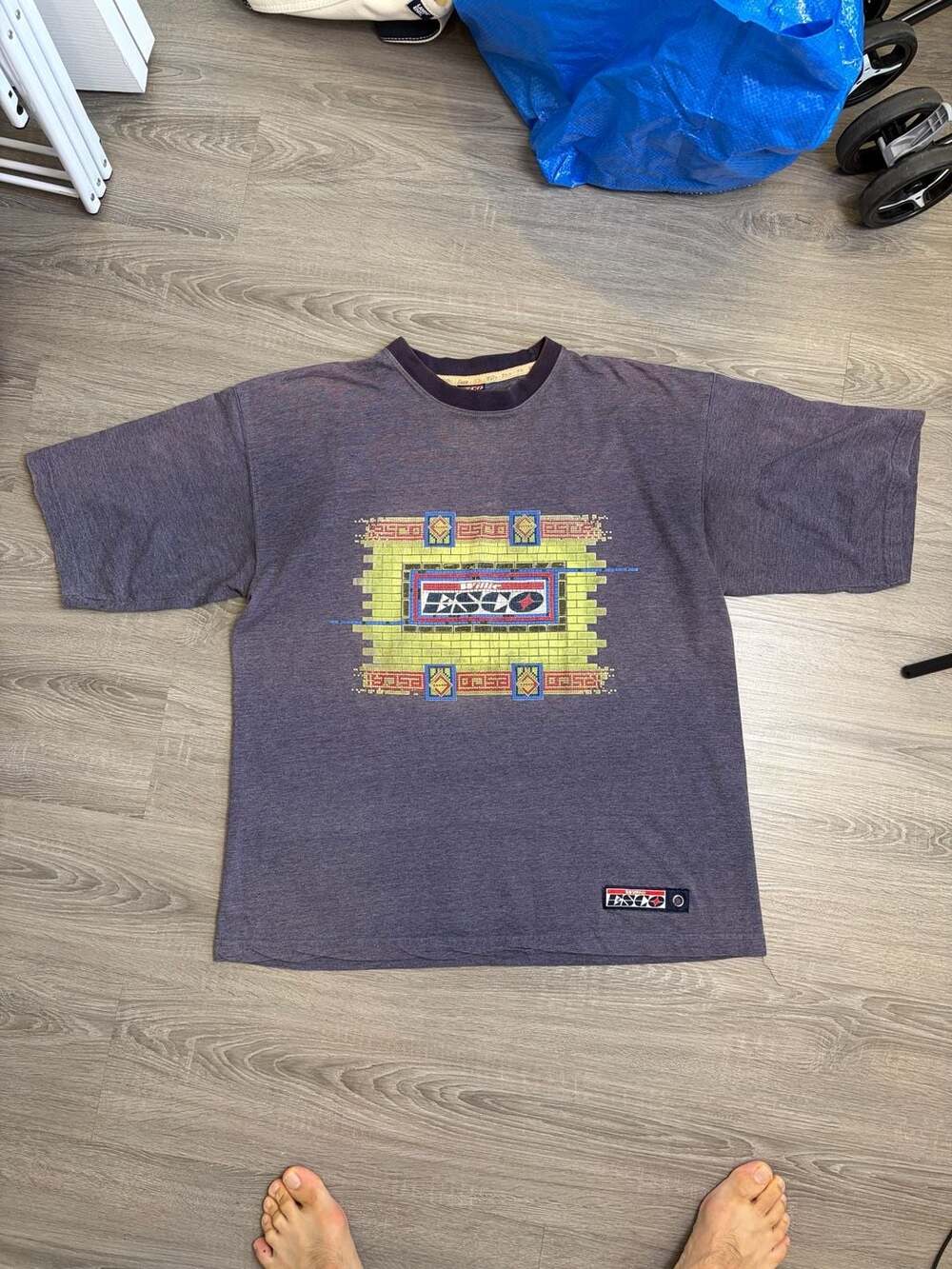 Vintage Willie Esco Graphic T-Shirt Y2K Hip Hop Streetwear Heather Purple